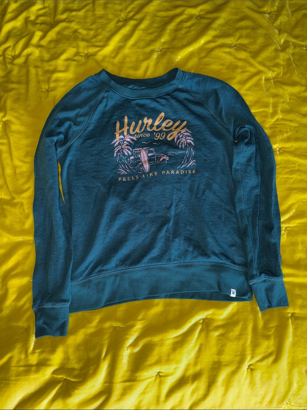 Hurley emerald green crewneck